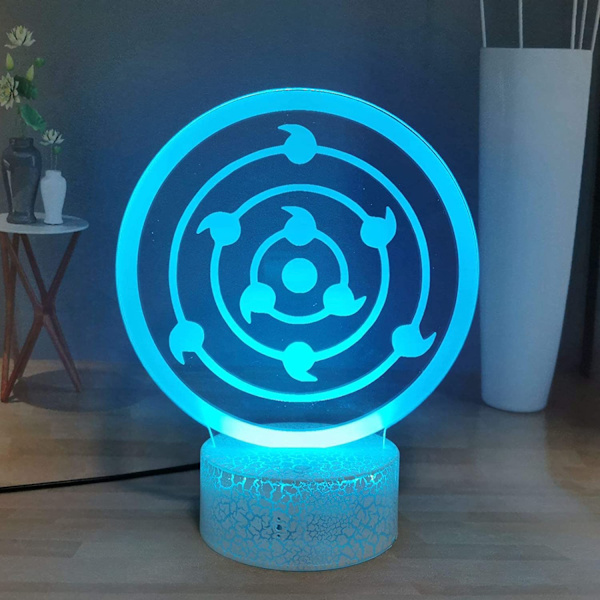 Naruto Kakashi Uchiha Sasuke 3D Illusion Natlampe Sm