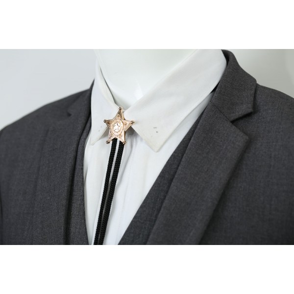 Bolo Tie Läder Halsband Western Halsband Kostym Accessorie B
