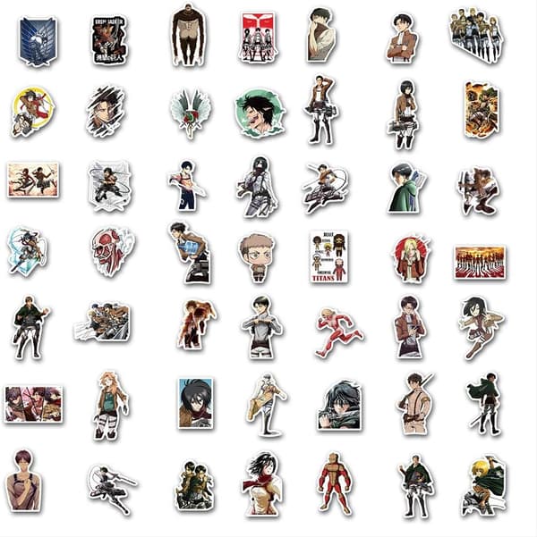 Anime Lys 3D Levi Ackerman Nattlampe, 7 Farger Anime Figur