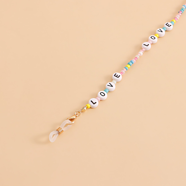 Muodin värikkäät lukulasit Rakkauskirje Lanyard Sungla