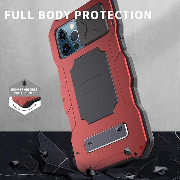 Kompatibel med iPhone 13 Pro Max Vanntett Metall Deksel, Bui