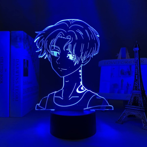 3D Night Light Anime Led-lampa Tokyo Revengers Mikey Figur f