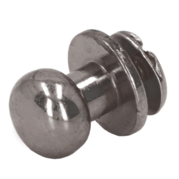 200 set Chicago-skruvar spik högglans 9x8mm utsökt utförande läder koppar nitfäste för DIY kläder väskor silver svart