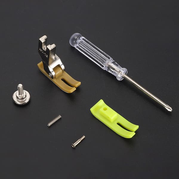 Bias Binder Foot Snap on MT18 DoubleDeck Sewing Machine Plastic Presser Clip on with Spring