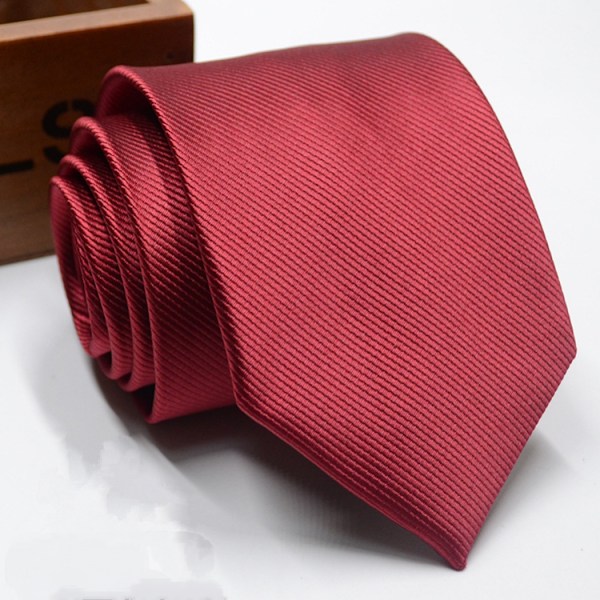 Herrsiden Satin Solid Slips, Röd