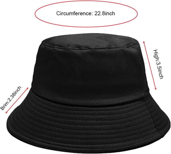 Bucket Hat for Kvinner Menn Bomull Sommer Sol Strand Fiske Cap Orange
