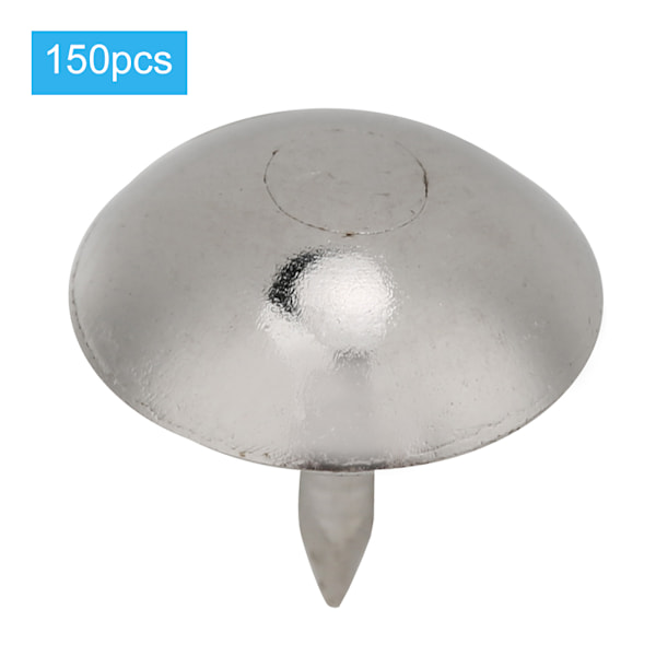150 stk. møbelpolstringssøm i jern, runde sømhoveder, sølvhvide, til sofaer, håndværk, fastgørelsestilbehør, 9 mm