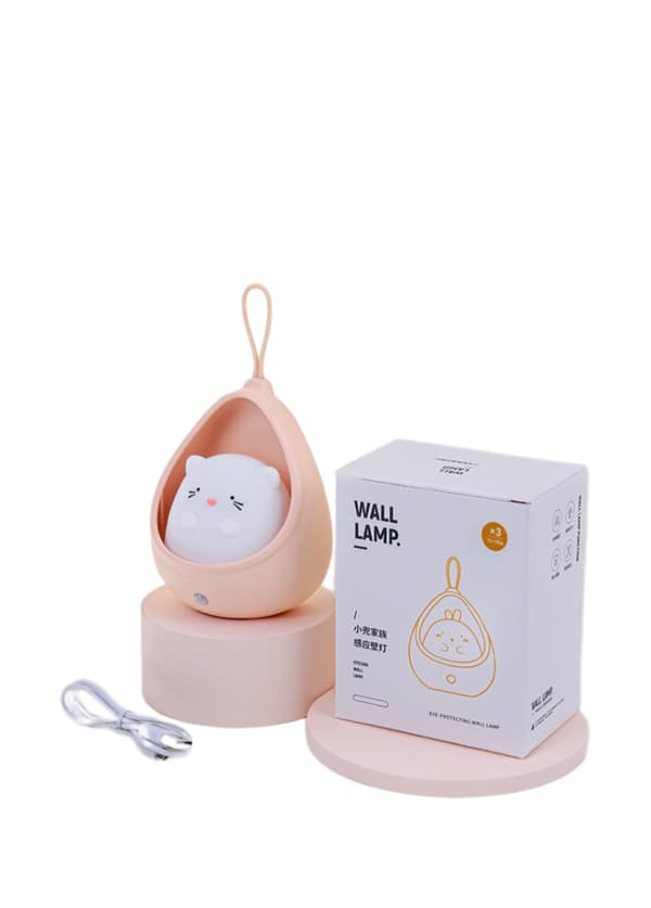 Smart Natlampe Bevægelsessensor Varmt Lys USB Genopladelig C