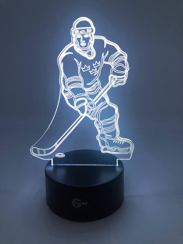 3D Illusion Multi Colors USB Sovande Nattljus Skrivbordslampa