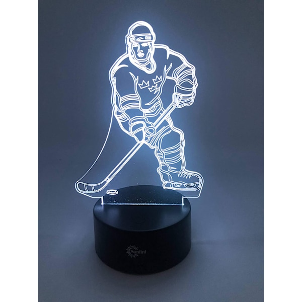 3D Illusion Multi Farver USB Natlampe til Søvn Skrivebordslampe