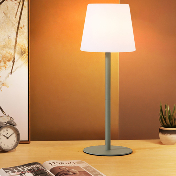 15,75 tommers moderne LED trådløs bordlampe med USB C-port IP54 fjernkontroll berøringsdimmbar skrivebordslampe for restaurant soverom