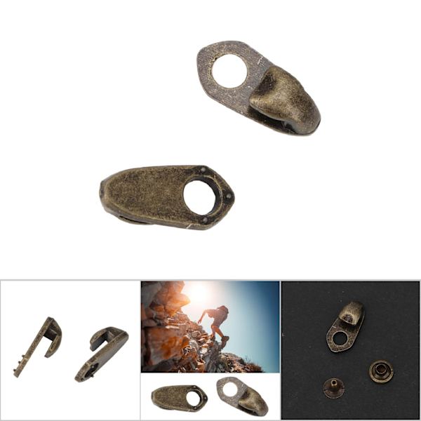 20Set Alloy Boot Lace Hooks Lace Fittings med Nagler for Reparasjon/Camp/Hike/Climb Tilbehør (#7