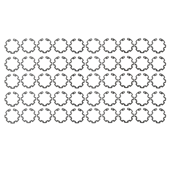 50 stk. 1,3 mm AC-kompressor koblings snap ring sort jern præcis pasform til 10S AC-kompressor koblingsaksel