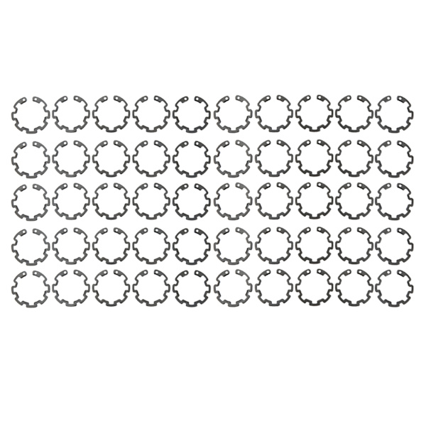 50 stk 1,3 mm AC-kompressorclutch-snap-ring svart jern presis passform for 10S AC-kompressorclutch-aksel