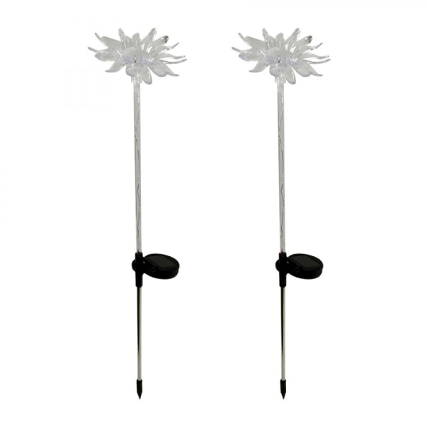 Utomhus solcellslampor, 2-pack solcellslampor för trädgård, vattentäta