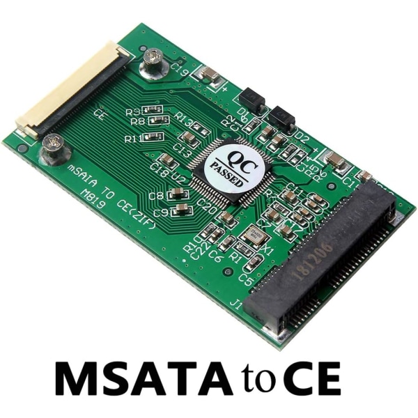MSATA CE ZIF PCI-E 1.8\" SSD 40-napainen ZIF CE -muunnin kortti SSD HDD -sovitinmuunninmoduuli