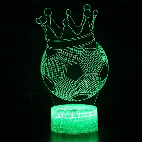 Nattlampa Visuell Nyhet Touch Button 3D Led Bordslampa Nej