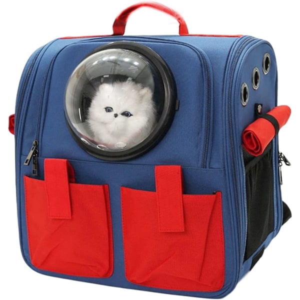Pet Cat Dog Carrier Ryggsäck för små katter och hundar, Foldab
