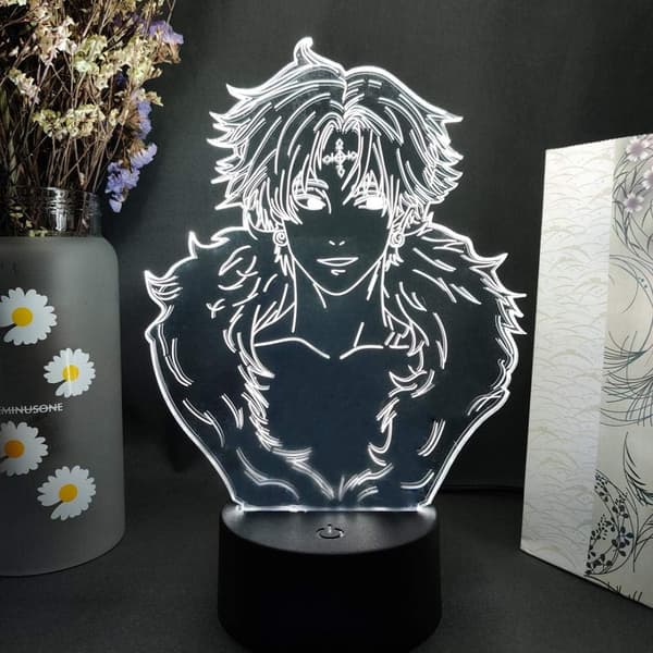 3D Nattlys 7 Farger Endrende LED Bordlampe CHROLLO LUCI