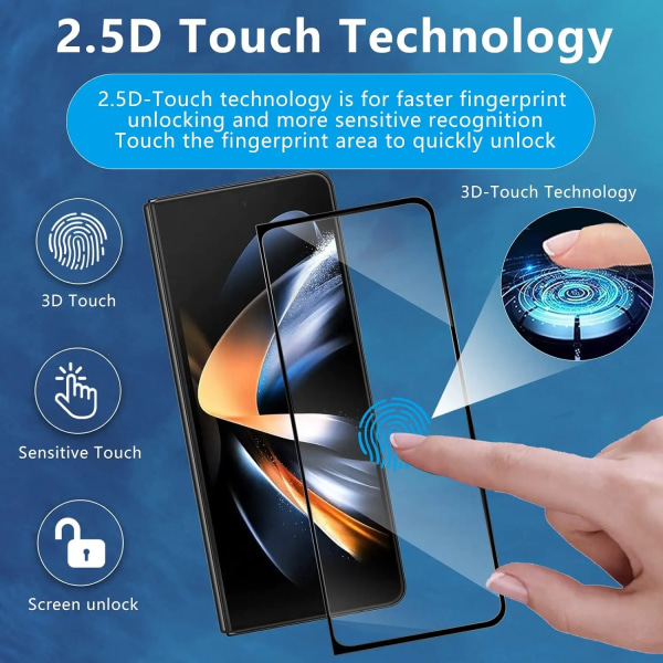3 kpl karkaistua lasia Samsung Galaxy Z Fold 2 näytönsuojalle puhelimen karkaistu lasi suojakalvo