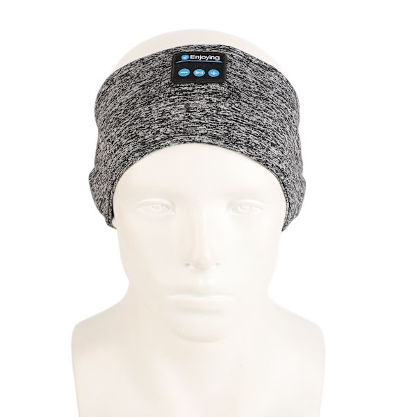 Sports Music Hodebånd Bærbar USB Søvn Hodetelefon BT Hodebånd for Sovende Trening Jogging Reiser Meditasjon Heather Grey