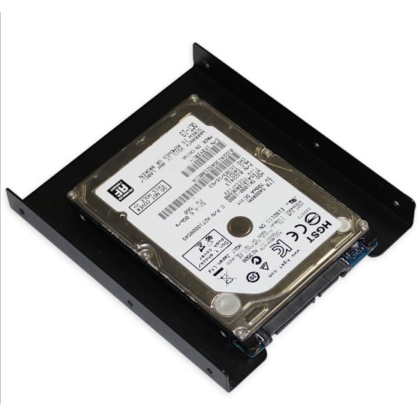Hårddisk järnram SSD solid state drive fäste metall 2.5 till 3.5 2.5 tum till 3.5 tum stationär fäste, 2pack