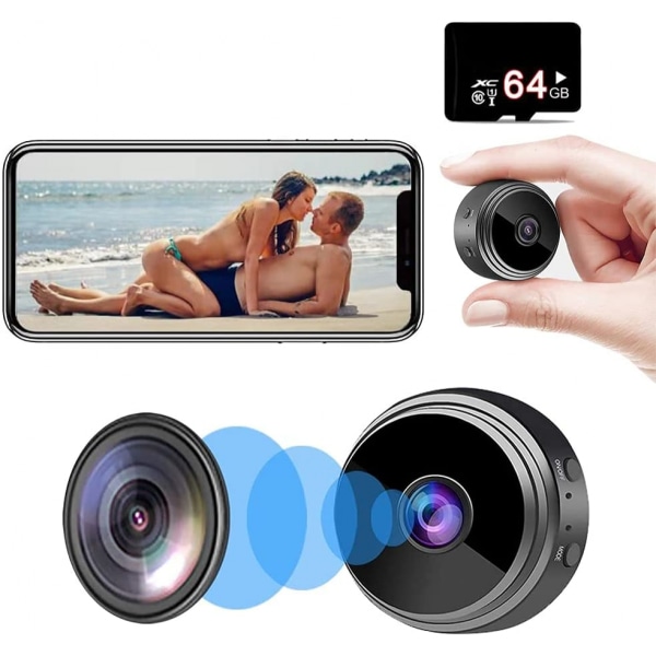 Dold mini spionkamera (inkluderar ett 64G SD-kort), med ljud a 01b2 | Fyndiq