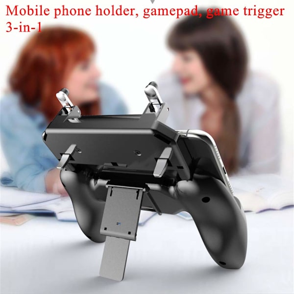 Mobiilipeliohjain PUBG Mobile Controller L1R1 Mobiilipelilaukaisin Joystick Gamepad iOS- ja Android-puhelimeen (W10-päivitys) W10 Update