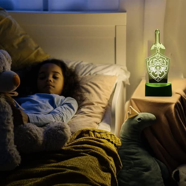Anime LED Nattlampe, 7 Farger USB-Lading 3D Touch Illusjon
