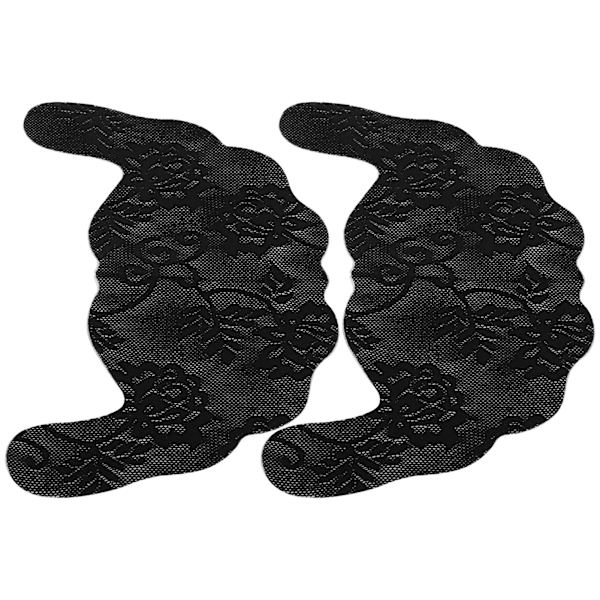 Nipple Cover Stickers Engangs Selvklæbende Blonder Usynlige U-formede Underbukser BH-puder (Sort B)