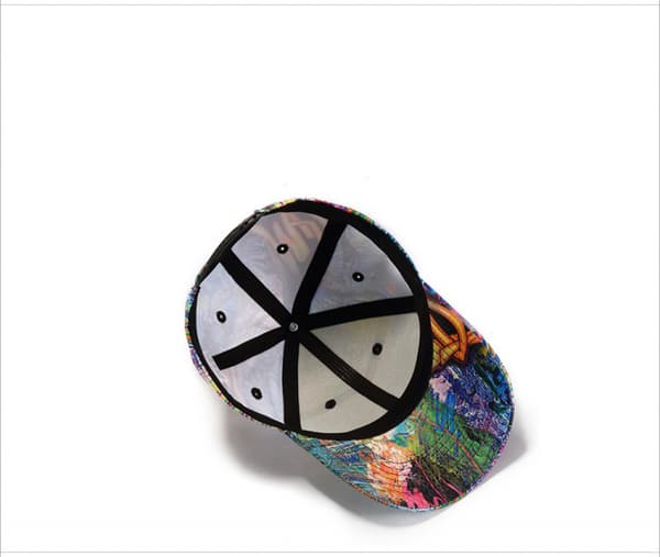 Baseballcaps med trykk, Graffiti Unisex Snapback Hip Hop-hatter C Blue