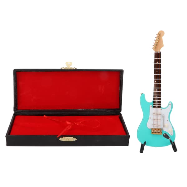 Miniatyrgitarr Replika Miniatyrgitarr Musikinstrument Modell HemmakontorsdekorationL