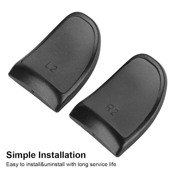 L2 R2 Controller Extenders Knappförlängningsknappar Mjuk beröring Utökade grepp för PS4 (Svart)