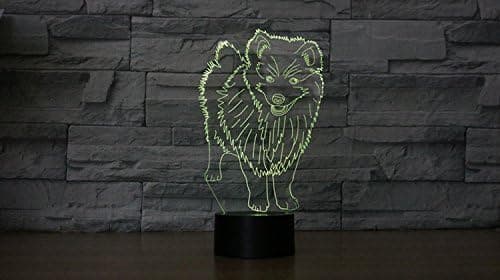 3D Samojeddyr Nattlys Berørings Bord Skrivebord Optisk Illusjon