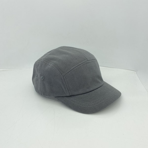 Platt topp keps herr och dam justerbar basebollkeps Grey