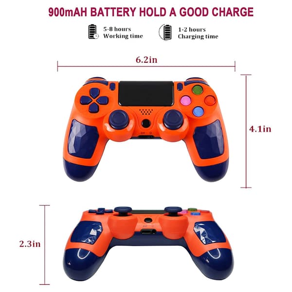 PS4-peliohjain PS4:lle, Bluetooth-langaton peliohjain Comp Yellow