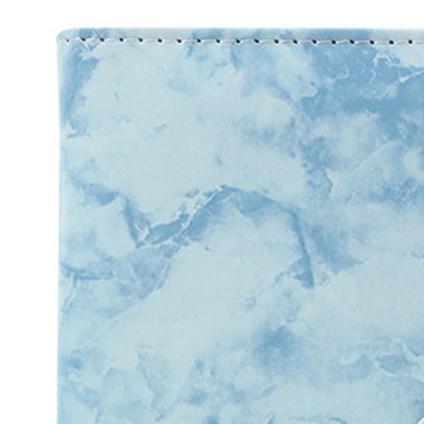 A6 Notebook Binder Lille Bærbar Azure Blå PU Læder Notebook Journal Løs Blad Binder