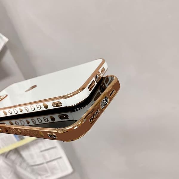 Kompatibel med iPhone 12 Pro Max Deksel Kjærlighetshjerte Plating B