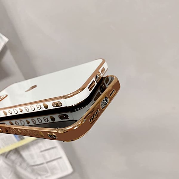 Kompatibel med iPhone 12 Pro Max Skal Kärlek Hjärta Plätering B
