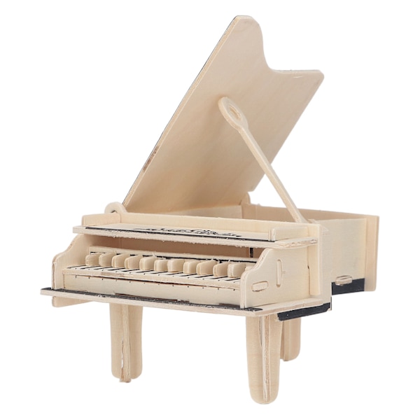 DIY Piano Music Box DIY Montert Håndlaget Mini Flygel Music Box Trepuslespill Pedagogiske Leker Barn Gave