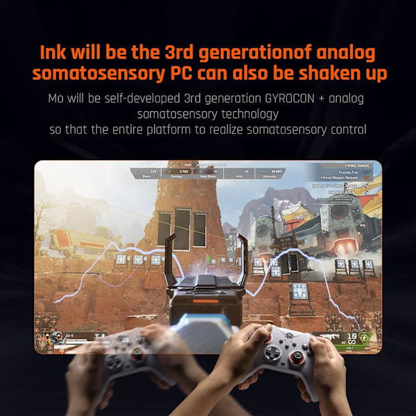 PC-controllere, BIGBIG WON Gale trådløse controllere, bevægelsessigte, Hall-aftrækker, 4 brugerdefinerede knapper, PC-app-spilcontrollere til Switch/PC/iOS/Android White