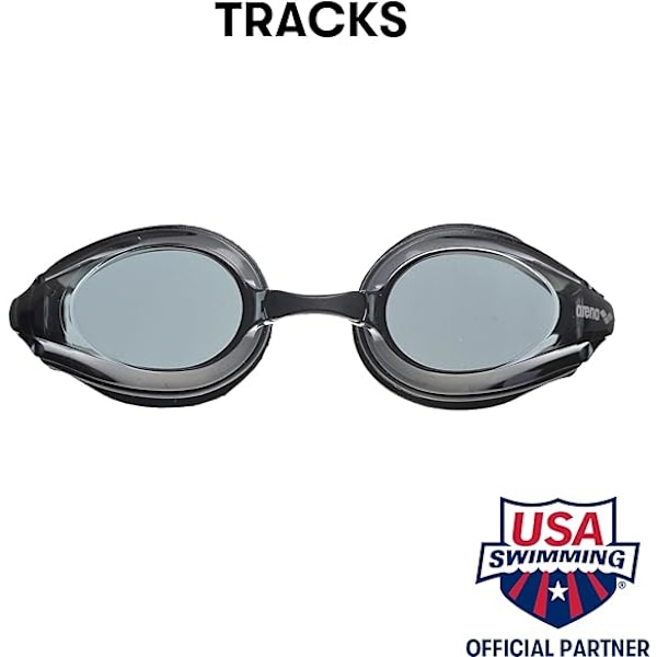 Tracks Unisex Vuxen Essential Racing Simglasögon Tävlingssimmare FINA-Godkända Anti-Imma Spegel/Icke-Spegel Lins