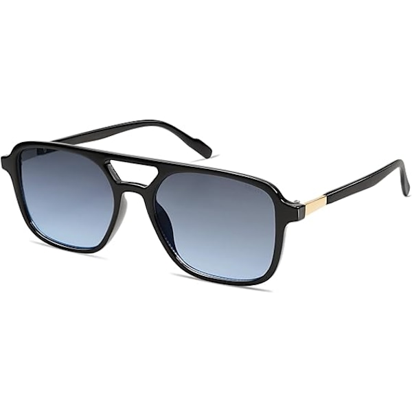Retro Aviator Solbriller til Kvinder Mænd, Trendy Rektangulære Dame Herre Solbriller SJ2202