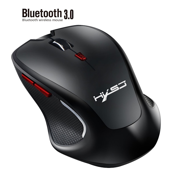 Bluetooth 3.0 trådlös mus, kontorsmus 2400dpi spelmus