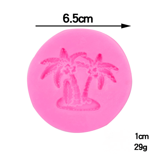 Hawaiian Cake Mold med Kokosnötsträd Form Silikon Chocol