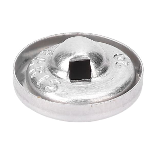 100 sæt stofklæde runde aluminiumsdækkede knapper DIY smykkehåndværk tilbehør (20L)