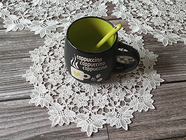 2-PAKKE Retro Fransk Stil Blondebrikker Moderne Broderi