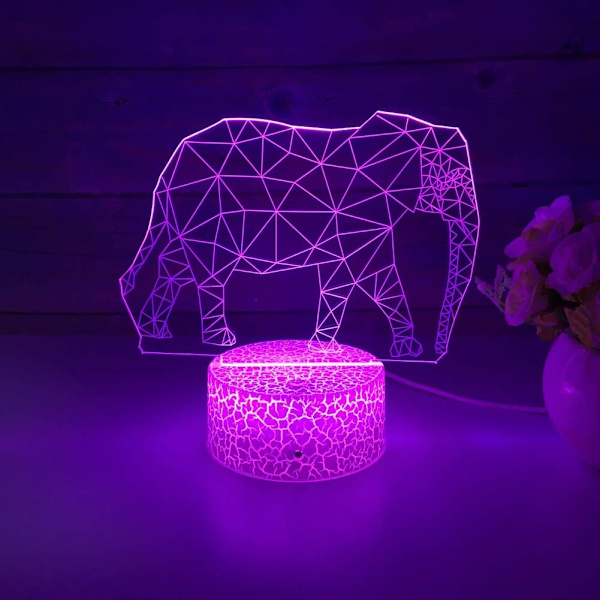 3D Illusionslampe b b-8 Robotter Natlampe 3D Natlampe til
