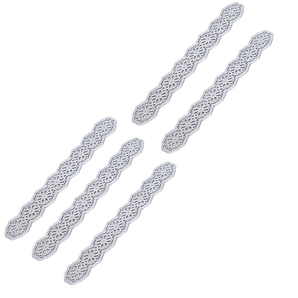 5 kpl metalliembossing-leikkuuterä hiiliteräksinen paperinveistokortti ontto linjamalli