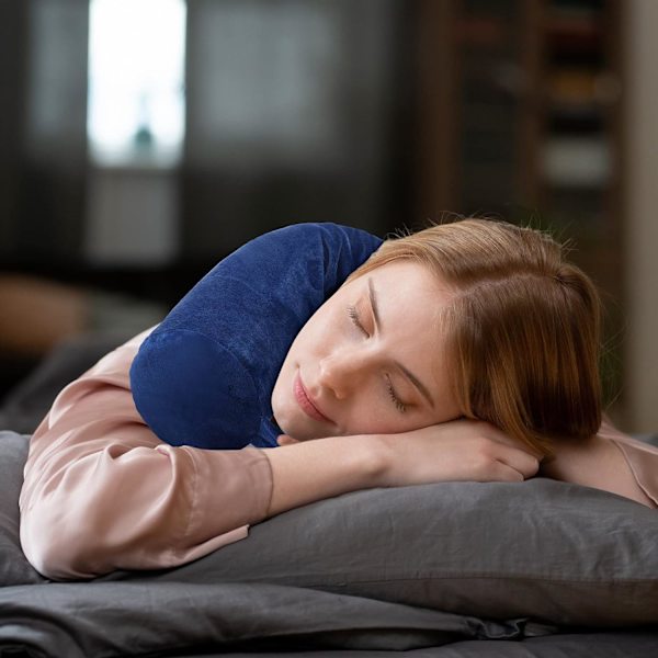 2-pack Resväska Nackkudde Twist Memory Foam Nackstöd Justerbar Nackkudde för Resor Flygplan för Nacke Böjbar Rullkudde för Haka, Axel Pa